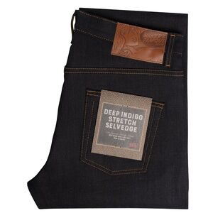 Naked & Famous Easy Guy Deep Indigo Stretch Selvedge Denim Men's Size 38